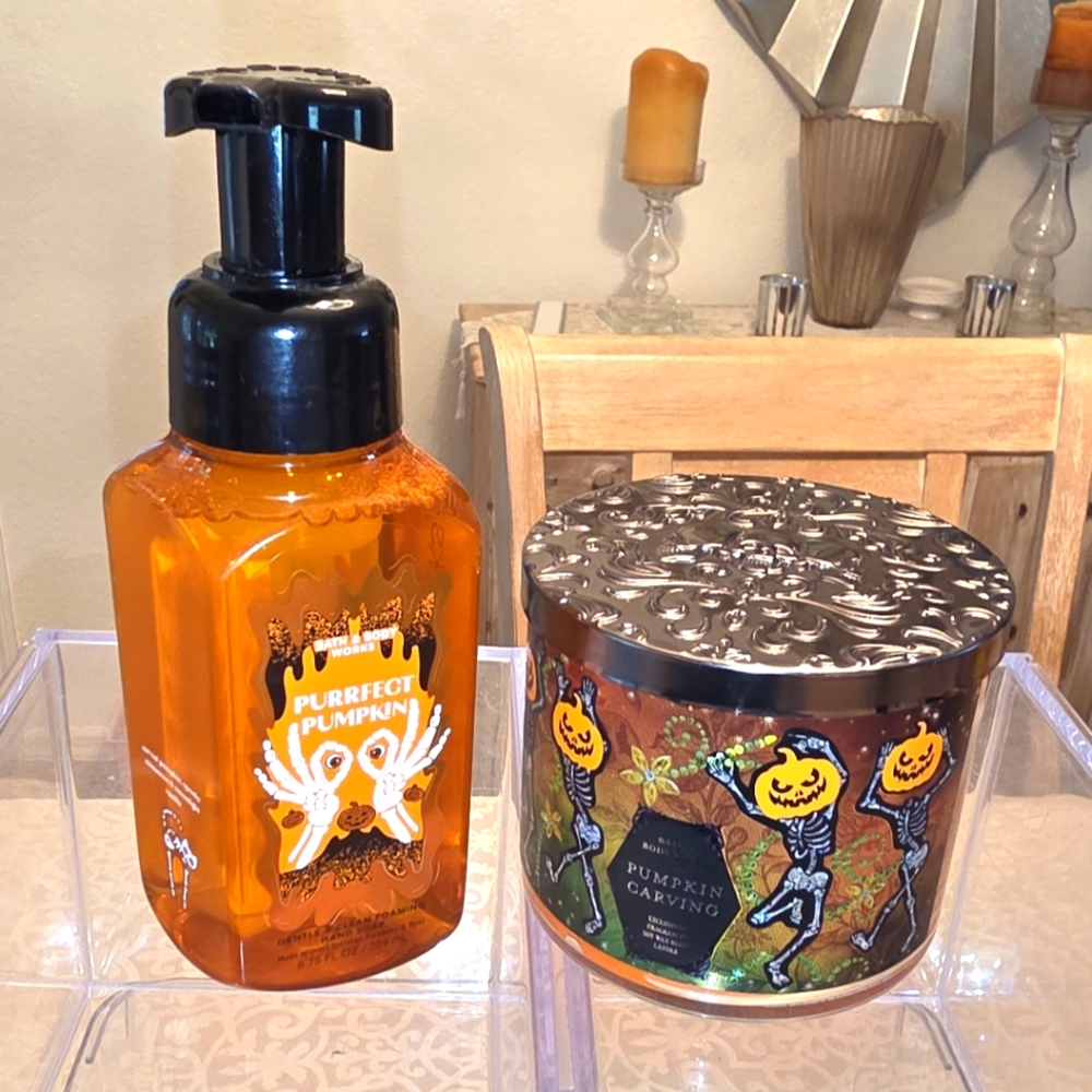 Pumpkin Carving + Perfect Pumpkin Bath & Body Works ( 2 Piece )